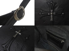 Load image into Gallery viewer, 極美品 CHROME HEARTS クロムハーツ ショルダーバッグ セメタリークロスパッチ メールバック レザー 中古 4c068743