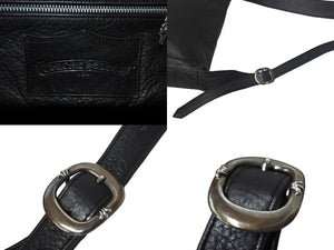 極美品 CHROME HEARTS クロムハーツ ショルダーバッグ セメタリークロスパッチ メールバック レザー 中古 4c068743