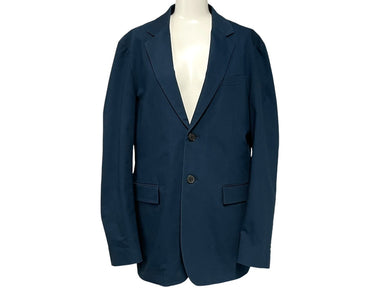 JIL SANDER ジルサンダー ジャケット スーツ 17SS JK JM YS 0004 コットン ポリウレタン ネイビー サイズ44 美品 中古 4c068745