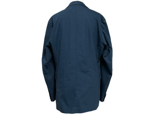 JIL SANDER ジルサンダー ジャケット スーツ 17SS JK JM YS 0004 コットン ポリウレタン ネイビー サイズ44 美品 中古 4c068745