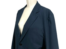 Load image into Gallery viewer, JIL SANDER ジルサンダー ジャケット スーツ 17SS JK JM YS 0004 コットン ポリウレタン ネイビー サイズ44 美品 中古 4c068745