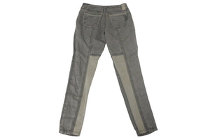 HIGH ハイ カーゴパンツ ボトムス イタリア製 コットン エラスタン サイズUSA6 グレー シルバー金具 美品 中古 4c068748