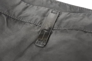 HIGH ハイ カーゴパンツ ボトムス イタリア製 コットン エラスタン サイズUSA6 グレー シルバー金具 美品 中古 4c068748