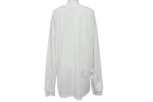 Supreme シュプリーム コムデギャルソンシャツ コムデギャルソンシャツ 長袖Ｔシャツ サイズL 15AW ホワイト ブラック コットン 良品 中古 4c068749 