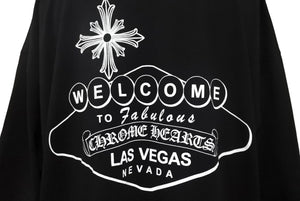 CHROME HEARTS クロムハーツ 半袖Ｔシャツ ラスベガス限定 サイズXL ホースシュー プリント ブラック コットン 美品 中古 4c068753