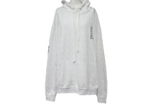 Load image into Gallery viewer, CHROME HEARTS クロムハーツ CHプラス パーカー サイズL 総柄 ホースシュー プリント ホワイト ブラック コットン 美品 中古 4c068754