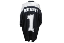 画像をギャラリービューアに読み込む, WWE フットボールシャツザロック プロレス XL ブラック ホワイト コットン 美品 中古 4c068764