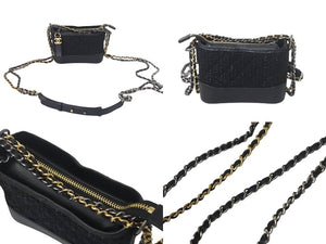 極美品 CHANEL シャネル 4点セット ショルダーバッグ サクセスストーリー ブラック ゴールド シルバー金具 ランダム 中古 4c068767