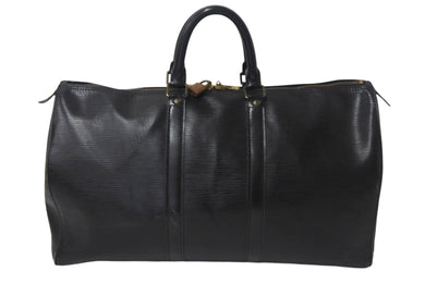 LOUIS VUITTON ルイヴィトン キーポル45 ボストンバッグ 旅行カバン M42972 エピレザー ブラック ゴールド金具 良品 中古 4c068786
