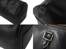 Load image into Gallery viewer, LOUIS VUITTON ルイヴィトン キーポル45 ボストンバッグ 旅行カバン M42972 エピレザー ブラック ゴールド金具 良品 中古 4c068786