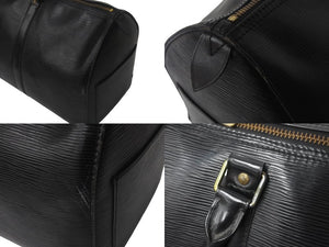 LOUIS VUITTON ルイヴィトン キーポル45 ボストンバッグ 旅行カバン M42972 エピレザー ブラック ゴールド金具 良品 中古 4c068786