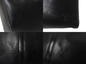 LOUIS VUITTON ルイヴィトン キーポル45 ボストンバッグ 旅行カバン M42972 エピレザー ブラック ゴールド金具 良品 中古 4c068786