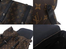 Load image into Gallery viewer, LOUIS VUITTON ルイヴィトン クリストファー MM リュック バックパック M43735 モノグラムマカサー PVC レザー 美品 中古 4c068821