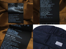Load image into Gallery viewer, 極美品 PRADA プラダ ブルゾン ビッグロゴ プリント ジャケット コットン ジップアップ サイズXS 中古 4c068825
