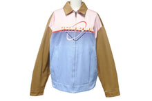 Load image into Gallery viewer, 極美品 PRADA プラダ ブルゾン ビッグロゴ プリント ジャケット コットン ジップアップ サイズXS 中古 4c068825