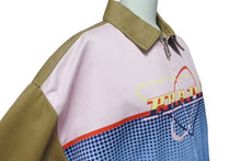Load image into Gallery viewer, 極美品 PRADA プラダ ブルゾン ビッグロゴ プリント ジャケット コットン ジップアップ サイズXS 中古 4c068825