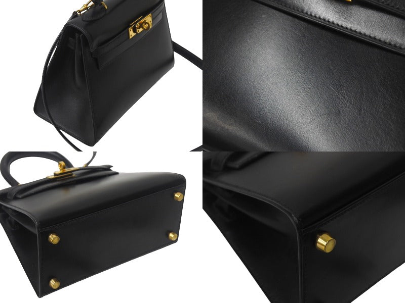 エルメス HERMES ○X刻印 ミニケリー 20 ブラック ボックス