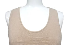Load image into Gallery viewer, CHANEL シャネル ニットベスト ワンピース トップス ココマーク ロゴ コットン ベージュ 美品 中古 4c068874