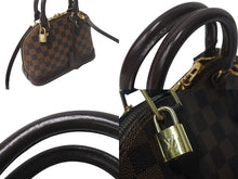 Load image into Gallery viewer, LOUIS VUITTON ルイヴィトン ダミエ エベヌ アルマBB 2WAY ハンドバッグ N41221 ブラウン ショルダー PVC ゴールド金具 美品 中古 4c068897