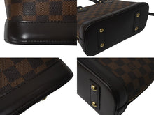 Load image into Gallery viewer, LOUIS VUITTON ルイヴィトン ダミエ エベヌ アルマBB 2WAY ハンドバッグ N41221 ブラウン ショルダー PVC ゴールド金具 美品 中古 4c068897