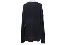 Load image into Gallery viewer, CHROME HEARTS クロムハーツ 長袖サーマルＴシャツ サイズXS 90年代 ダガー FUCK YOU 刺繍 ネイビー レッド コットン 美品 中古 4c068935