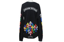 Load image into Gallery viewer, CHROME HEARTS クロムハーツ 長袖Ｔシャツ マルチセメタリークロス プリント 20SS ブラック マルチカラー M 美品 中古 4c068938