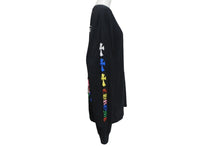 Load image into Gallery viewer, CHROME HEARTS クロムハーツ 長袖Ｔシャツ マルチセメタリークロス プリント 20SS ブラック マルチカラー M 美品 中古 4c068938