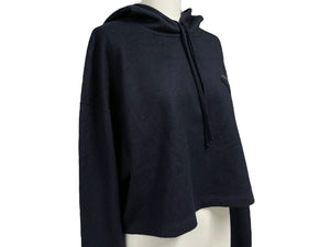 極美品 PRADA プラダ パーカー カシミヤ混 現行 2021年製 NFCタグ 三角ロゴ ブラック 39533 S212 1ZCF 中古 4c068939