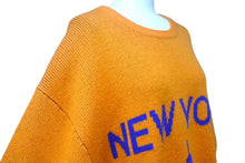 画像をギャラリービューアに読み込む, Supreme シュプリーム ニット セーター 20SS New York Sweater ジャガードクルーネック マンハッタン オレンジ 美品 中古 4c068941 