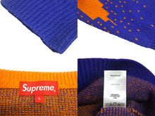 画像をギャラリービューアに読み込む, Supreme シュプリーム ニット セーター 20SS New York Sweater ジャガードクルーネック マンハッタン オレンジ 美品 中古 4c068941 