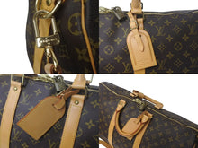 Load image into Gallery viewer, LOUIS VUITTON ルイヴィトン キーポル バンドリエール50 ボストンバッグ M41416 モノグラム PVC レザー ブラウン 美品 中古 4c068962