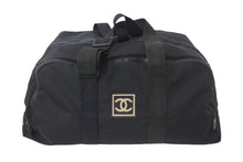 Load image into Gallery viewer, CHANEL シャネル ボストンバッグ 旅行バッグ A19976 スポーツライン ココマーク 7番台 2002年 ナイロン ブラック 美品 中古 4c068969
