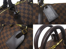 Load image into Gallery viewer, 極美品 LOUIS VUITTON ルイ ヴィトン キーポル50 ボストンバッグ N41427 ダミエキャンバス ブラウン ゴールド金具 中古 4c068971