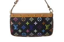 Load image into Gallery viewer, 極美品 LOUIS VUITTON ルイヴィトン ポシェットアクセソワール アクセサリーポーチ M92648 モノグラム マルチカラー ブラック 中古 4c068976