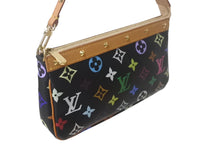 Load image into Gallery viewer, 極美品 LOUIS VUITTON ルイヴィトン ポシェットアクセソワール アクセサリーポーチ M92648 モノグラム マルチカラー ブラック 中古 4c068976