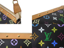 Load image into Gallery viewer, 極美品 LOUIS VUITTON ルイヴィトン ポシェットアクセソワール アクセサリーポーチ M92648 モノグラム マルチカラー ブラック 中古 4c068976