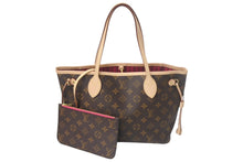 画像をギャラリービューアに読み込む, 新品同様 新型 LOUIS VUITTON ルイ ヴィトン ネヴァーフルPM トートバッグ M41245 ブラウン ピヴォワンヌ 美品 中古 4c068981