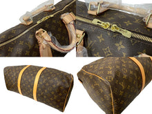 Load image into Gallery viewer, 極美品 LOUIS VUITTON ルイ ヴィトン モノグラム キーポル50 ボストンバッグ M41426 PVC ブラウン 中古 4c068984