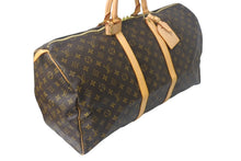 Load image into Gallery viewer, 極美品 LOUIS VUITTON ルイヴィトン キーポル55 ボストンバッグ M41424 モノグラム PVC レザー ブラウン 中古 4c068985