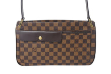 画像をギャラリービューアに読み込む, 極美品 LOUIS VUITTON ルイヴィトン オーバーニュ ワンショルダーバッグ N51129 ダミエエベヌ ブラウン ゴールド金具 中古 4c069000