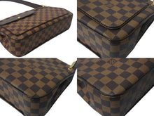 画像をギャラリービューアに読み込む, 極美品 LOUIS VUITTON ルイヴィトン オーバーニュ ワンショルダーバッグ N51129 ダミエエベヌ ブラウン ゴールド金具 中古 4c069000