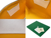 Load image into Gallery viewer, GOYARD ゴヤール セナMM クラッチバッグ SENAT2MMLTY50CL50P キャンバス カーフスキン ホワイト 美品 中古 4c069002