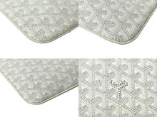 Load image into Gallery viewer, GOYARD ゴヤール セナMM クラッチバッグ SENAT2MMLTY50CL50P キャンバス カーフスキン ホワイト 美品 中古 4c069002
