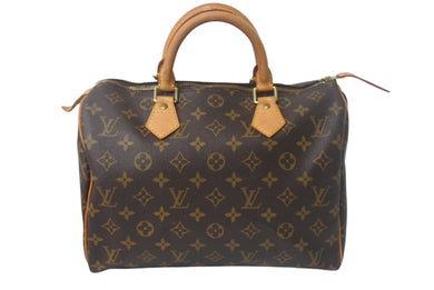 LOUIS VUITTON ルイヴィトン モノグラム スピーディ30 ハンドバッグ 旧型 M41526 ゴールド金具 美品 中古 4c069005