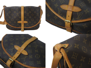 LOUIS VUITTON ルイ ヴィトン モノグラム ソミュール30 ショルダーバッグ M42256 PVC ブラウン 美品 中古 4c069010