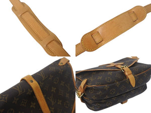 LOUIS VUITTON ルイ ヴィトン モノグラム ソミュール30 ショルダーバッグ M42256 PVC ブラウン 美品 中古 4c069010