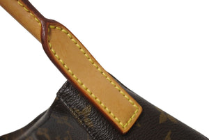 LOUIS VUITTON ルイヴィトン ルーピングMM ハンドバッグ M51146 モノグラム ゴールド金具 ブラウン 美品 中古 4c069020