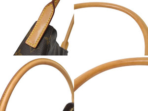 LOUIS VUITTON ルイヴィトン ルーピングMM ハンドバッグ M51146 モノグラム ゴールド金具 ブラウン 美品 中古 4c069020