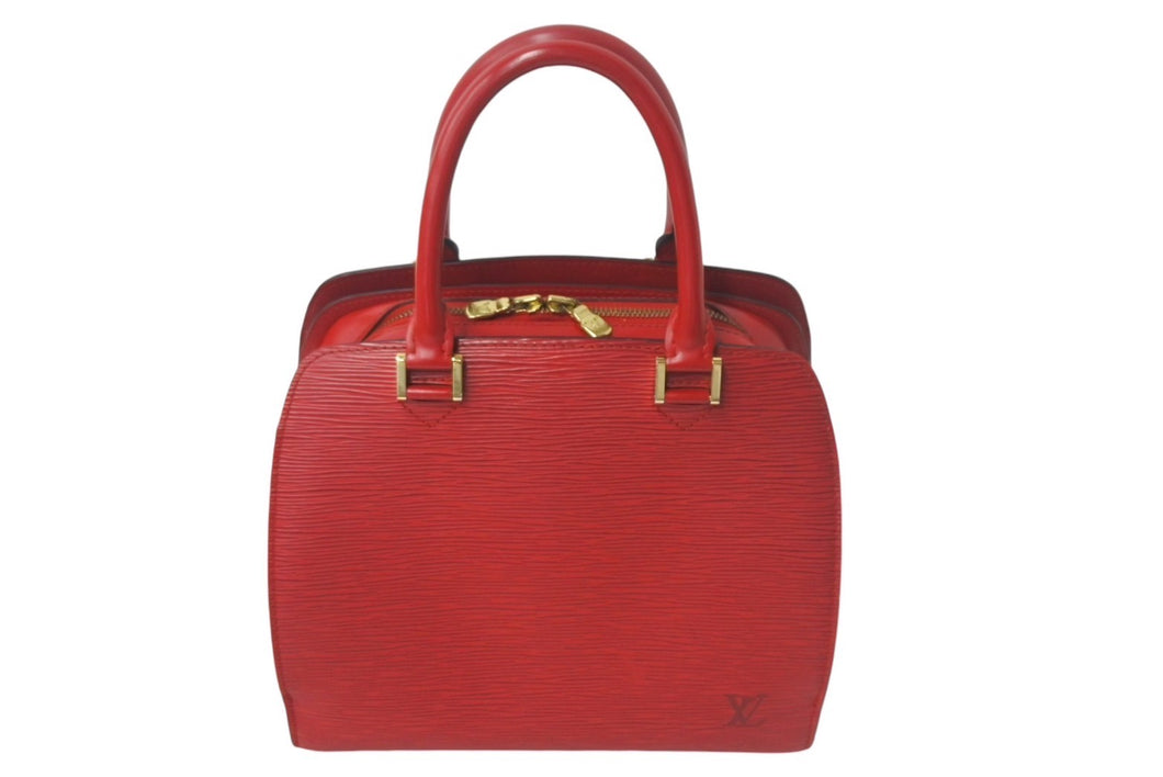LOUIS VUITTON ルイヴィトン ポンヌフ ハンドバッグ M52053 エピレザー レッド ゴールド金具 美品 中古 4c069025