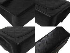 CHANEL シャネル ミニマトラッセ ショルダーバッグ ココマーク 4番台 ラムスキン ブラック ゴールド金具 美品 中古 4c069028